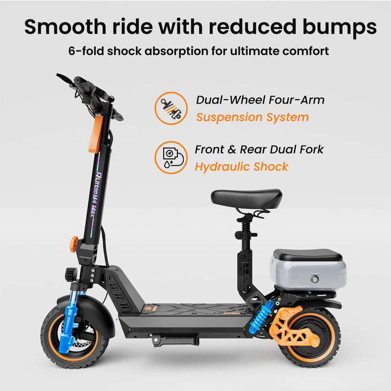 Ruitoo M4 Max Electric Scooter With Seat And Box