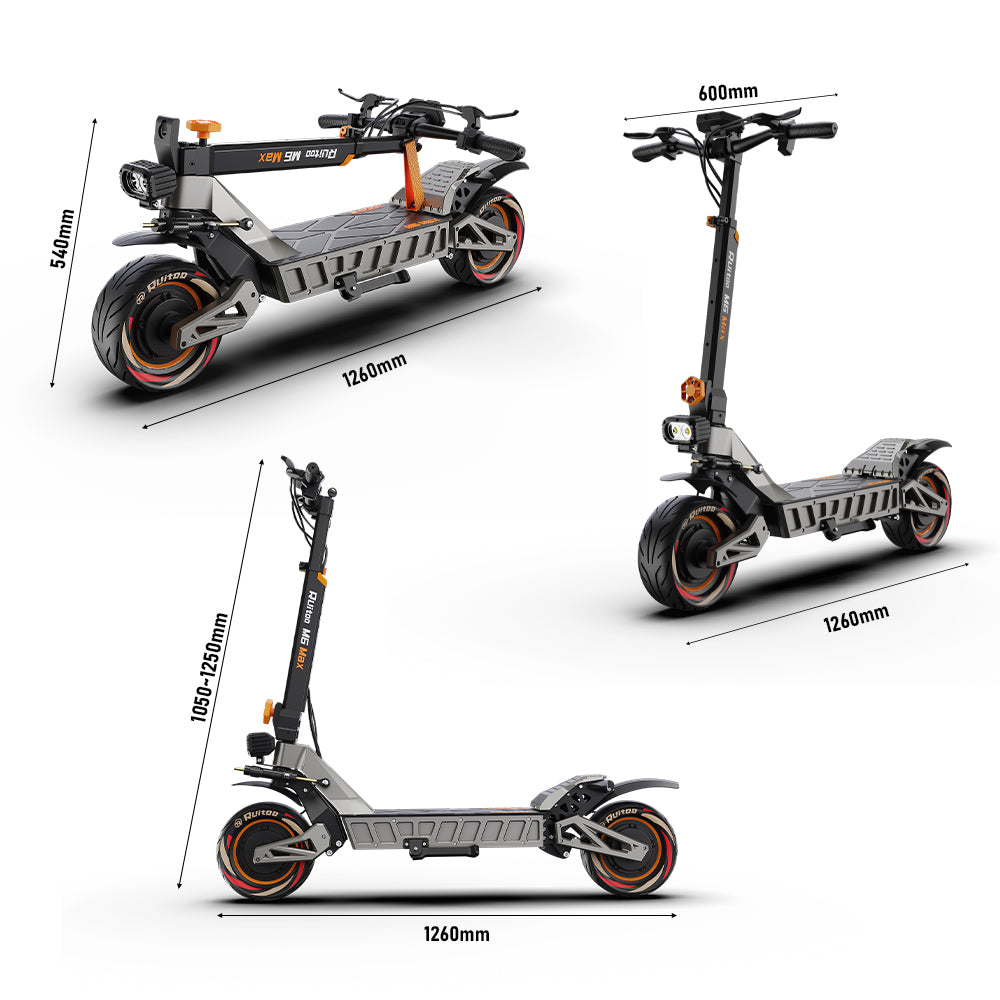 [EU] Ruitoo M6 Max Dual-Motor All-Terrain Electric Scooter for Adults, 3000W Motor, 1248Wh Battery